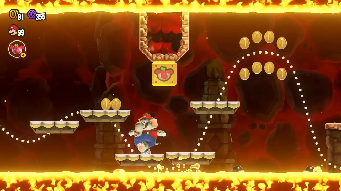 Super Mario Bros. Wonder: W6-5 Wellengang im Lava-Tunnel