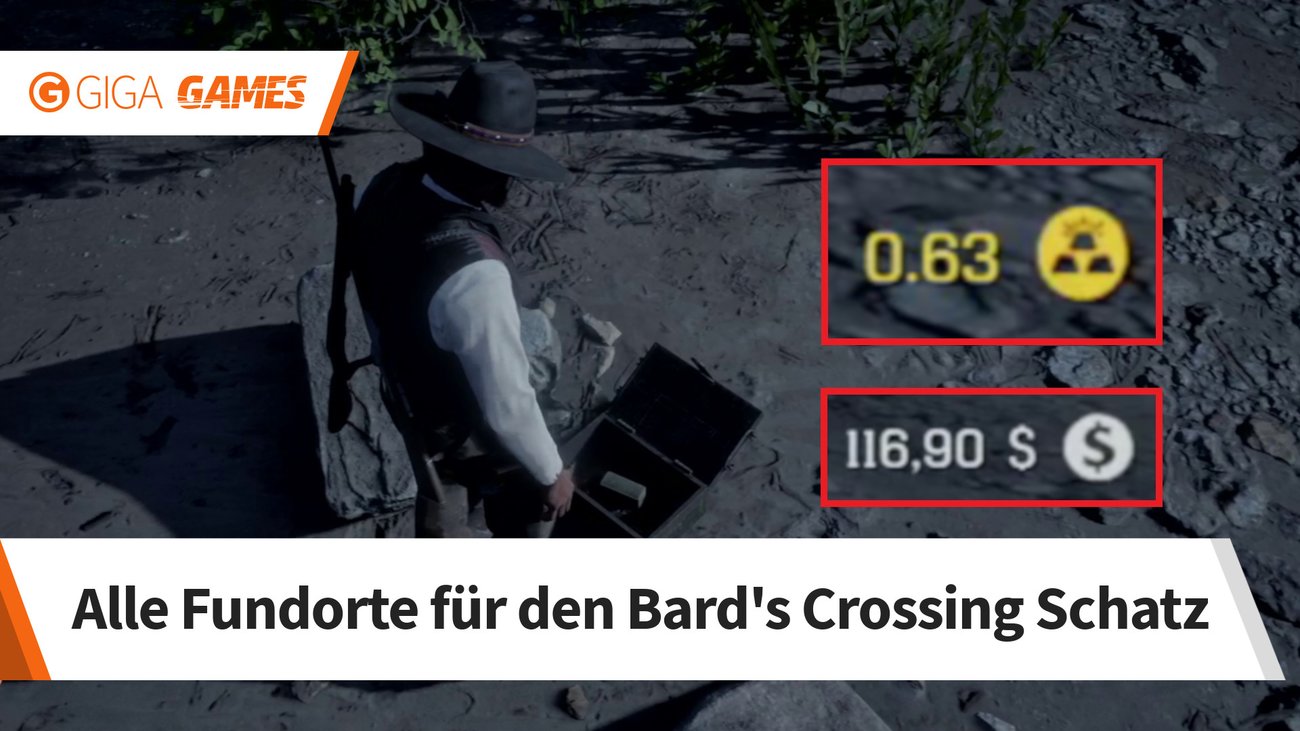 Red Dead Online: Bard's Crossing Schatz - alle 4 möglichen Fundorte