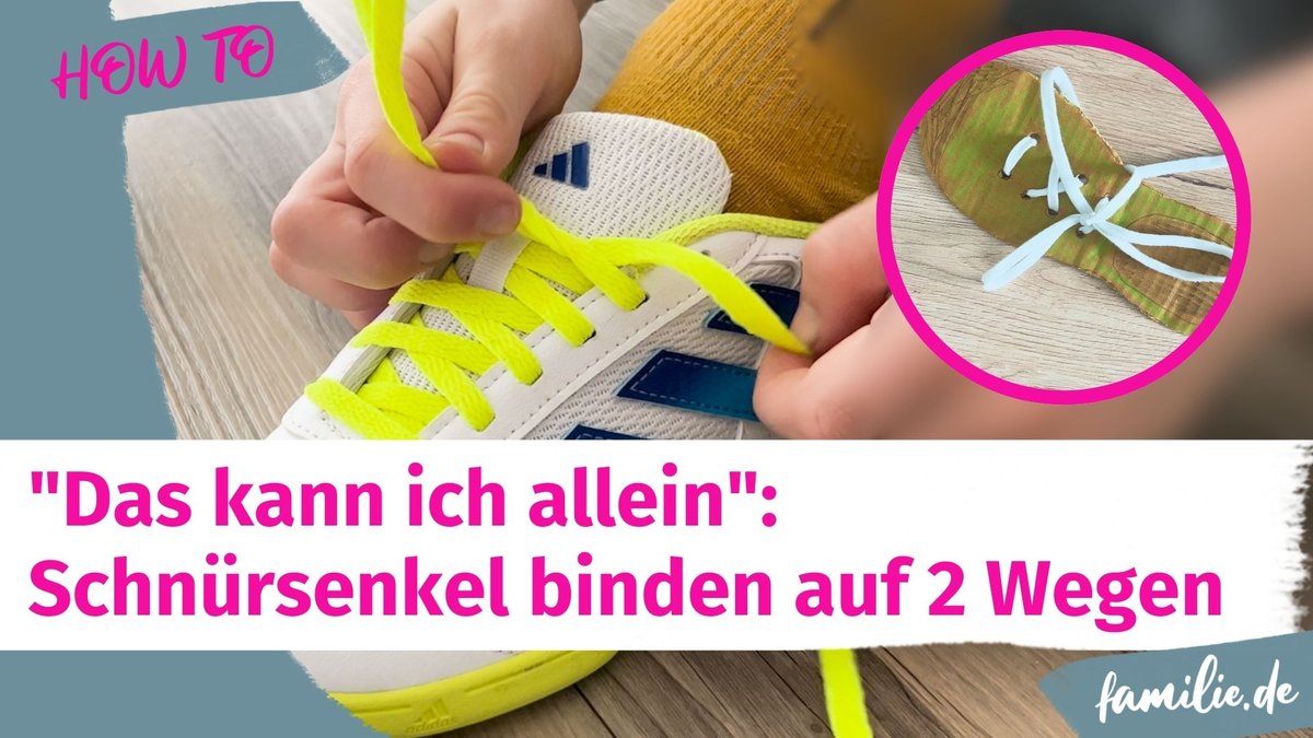 Schnürsenkel binden?! 2 einfache Wege zum Merken!