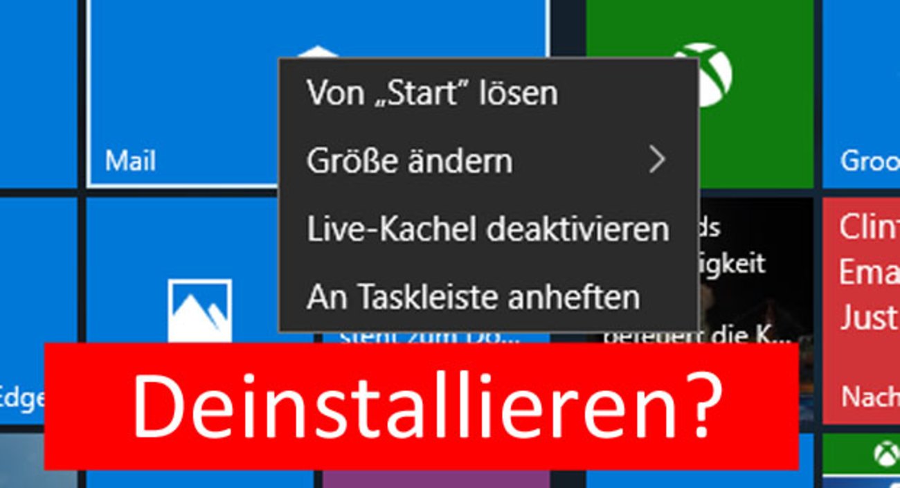 Windows 10: Standard-Apps deinstallieren – Anleitung