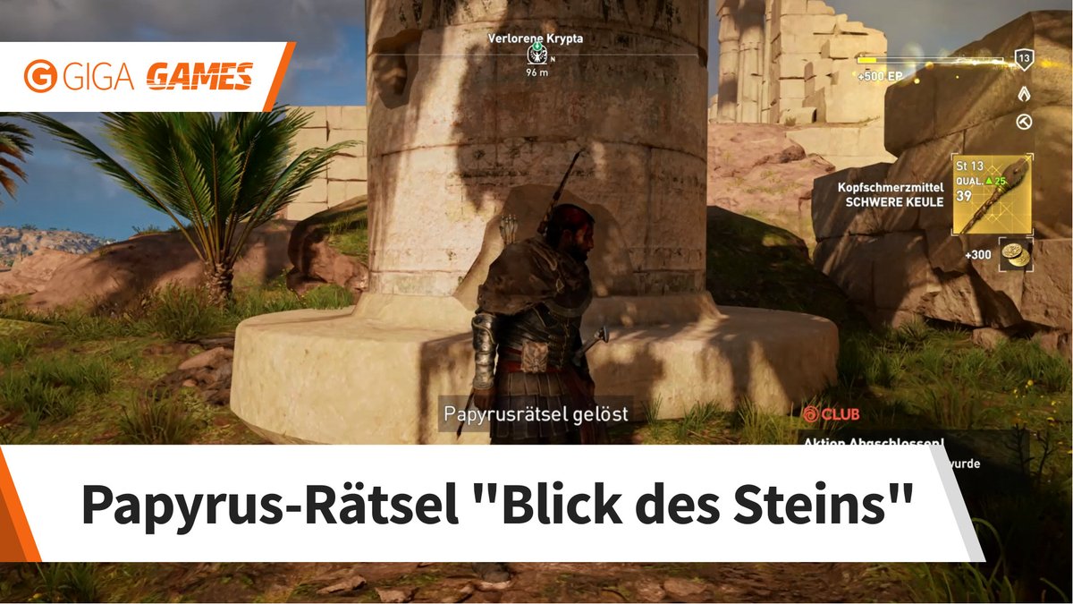 Assassin's Creed Origins: Papyrus-Rätsel "Blick des Steins" gelöst