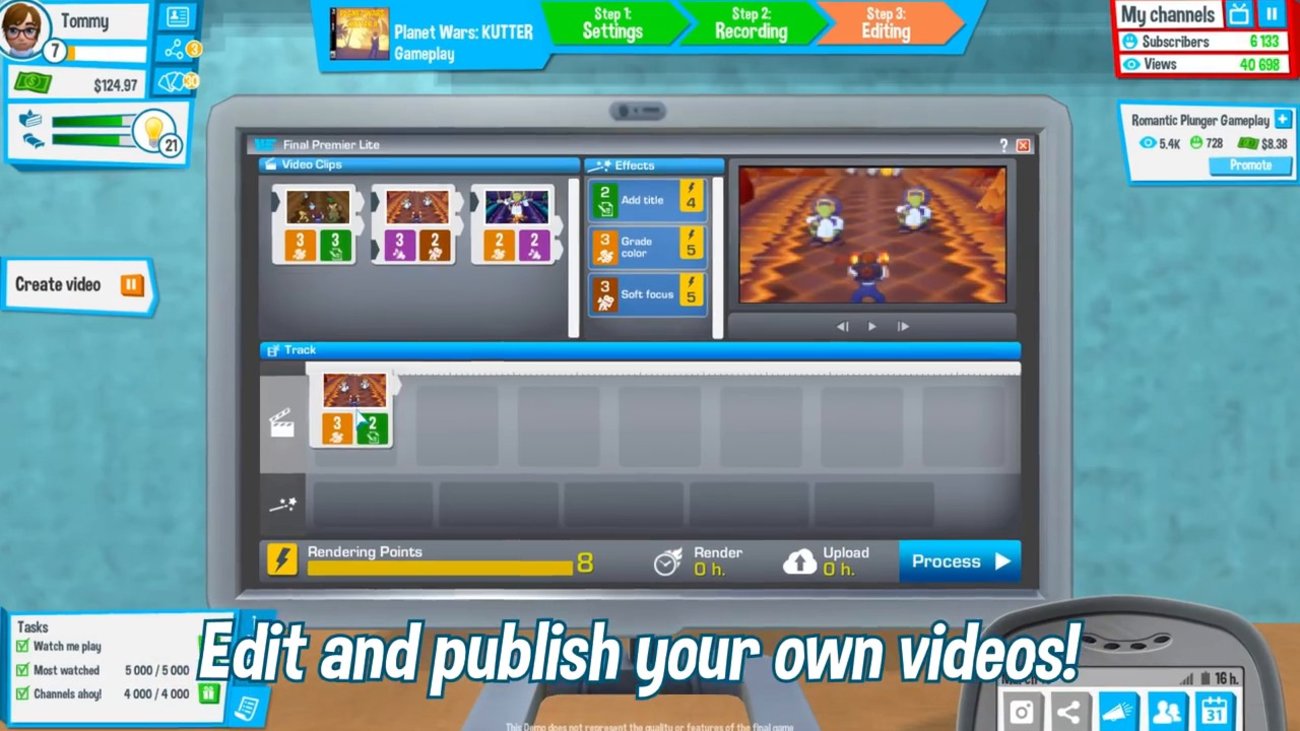 Youtubers Life: Make your own Videos