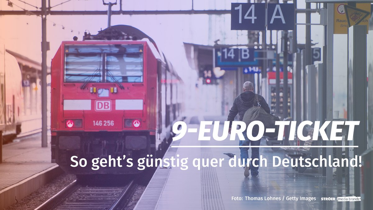 9-Euro-Ticket: So geht’s günstig quer durch Deutschland 9-Euro-Ticket: So geht’s günstig quer durch Deutschland