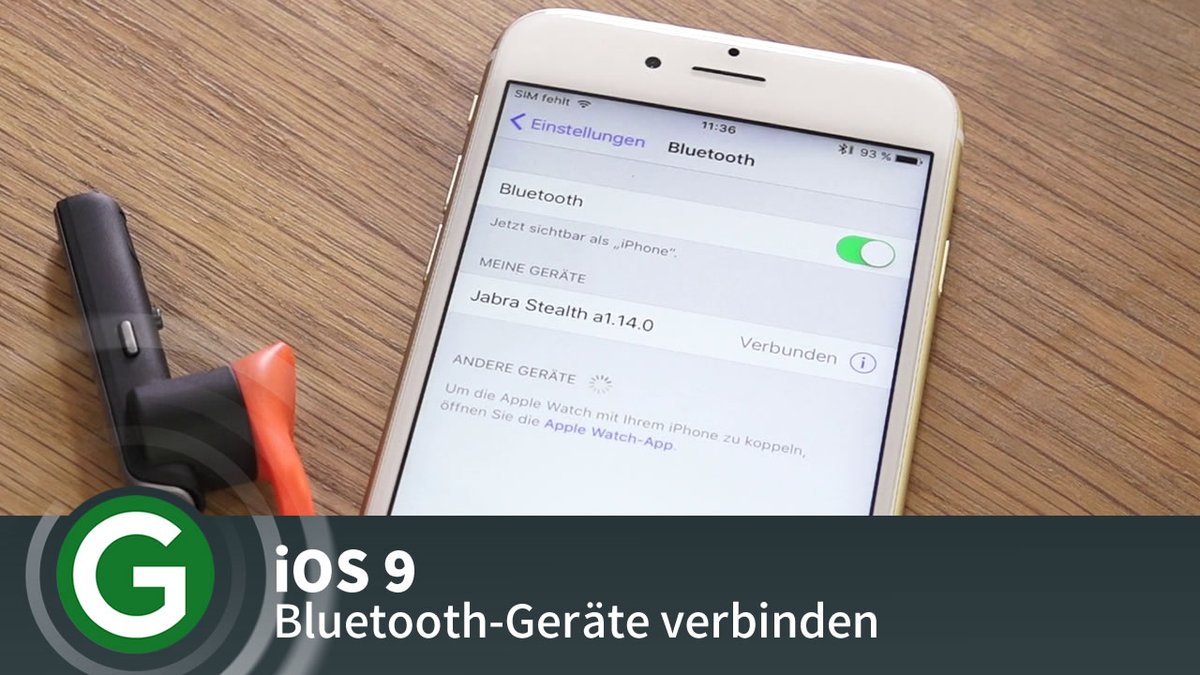 iOS 9: So verbindet ihr Bluetooth-Geräte iOS 9: So verbindet ihr Bluetooth-Geräte