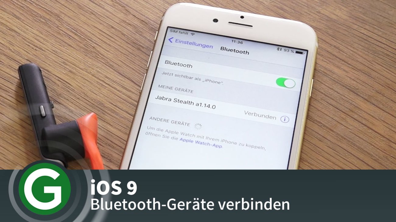iOS 9: So verbindet ihr Bluetooth-Geräte