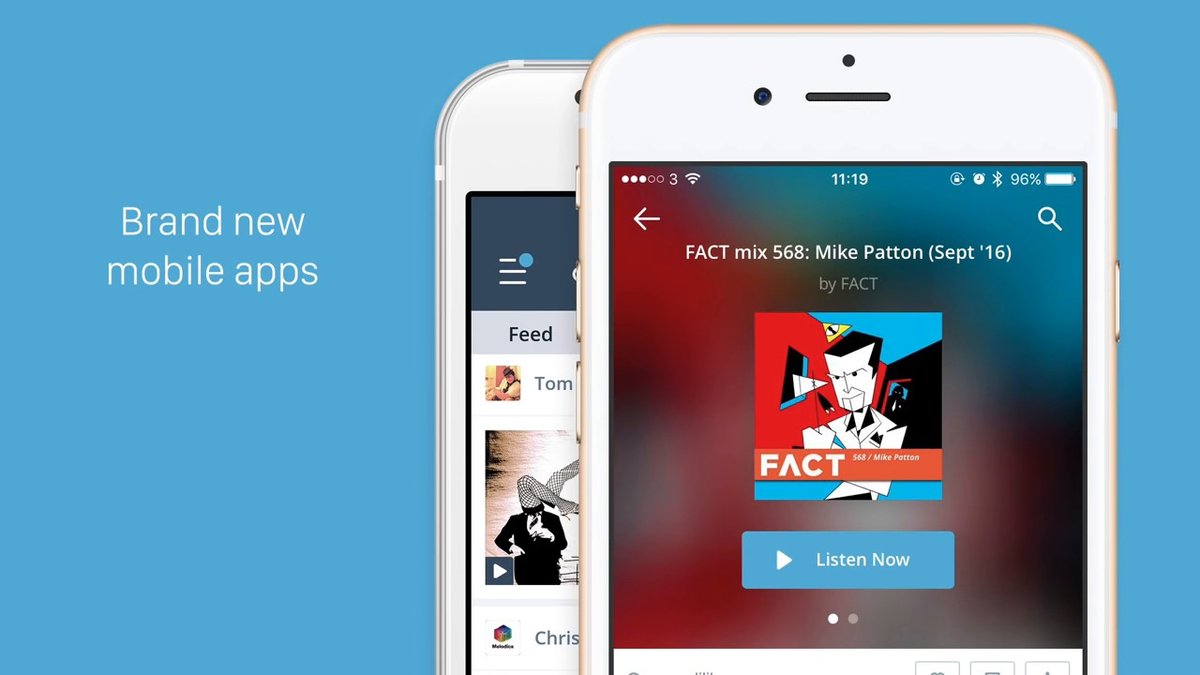Die Mixcloud-App für Smartphones