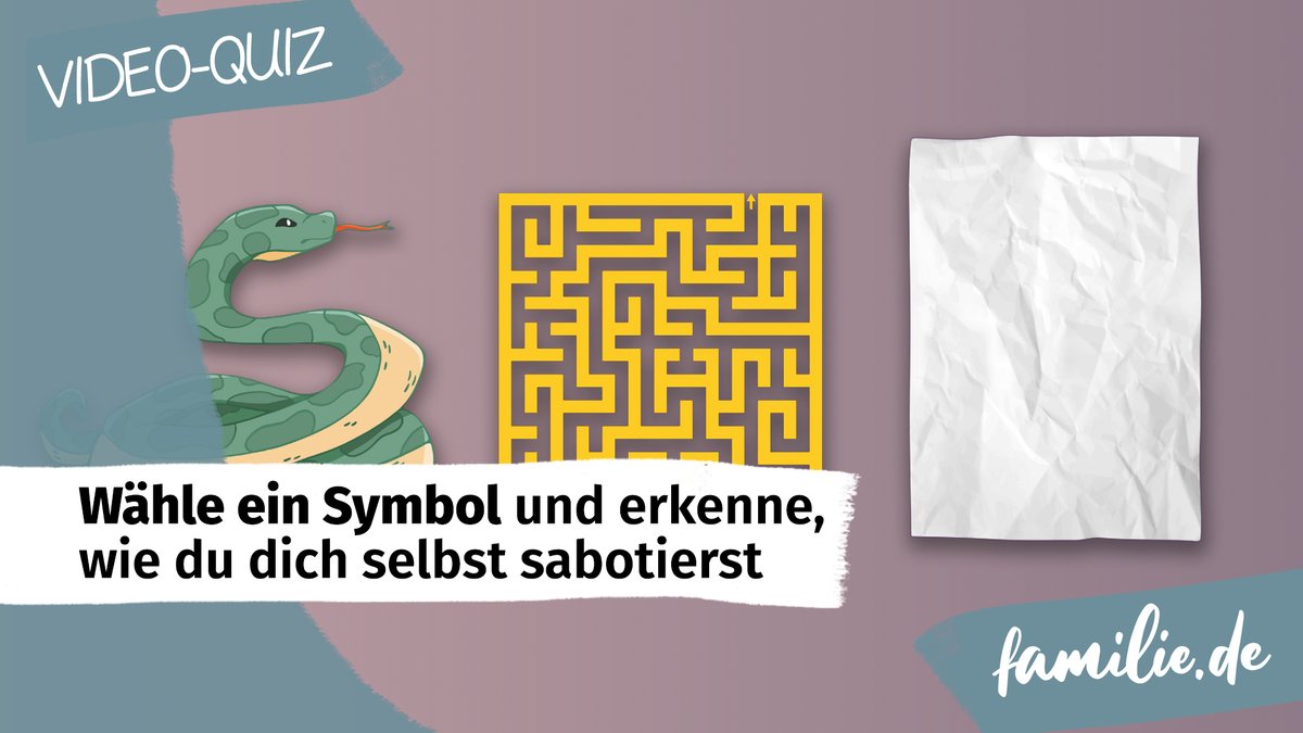 Wähle ein Symbol und erkenne, wie du dich selbst sabotierst Wähle ein Symbol und erkenne, wie du dich selbst sabotierst
