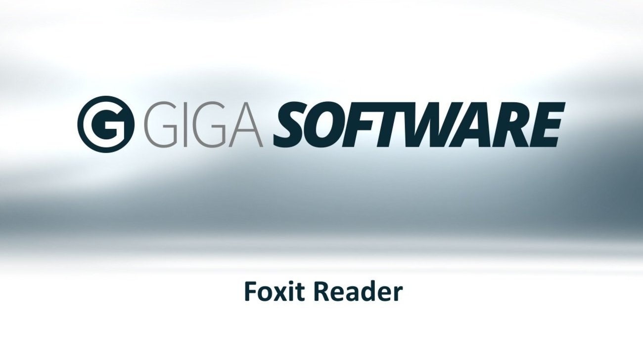 GIGA Software Foxit Reader Video Overview