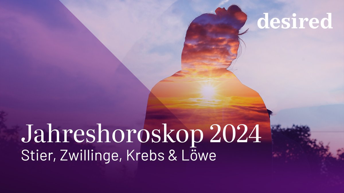 Jahreshoroskop 2024 für Stier, Zwillinge, Krebs und Löwe