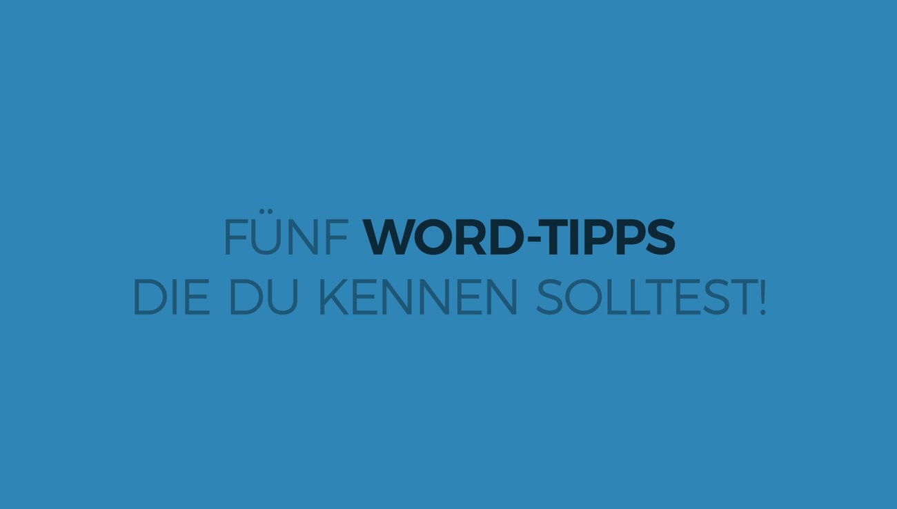 Fünf Tipps für Microsoft Word: Sonderzeichen, Inhaltsverzeichnisse und Rechtschreibprüfung