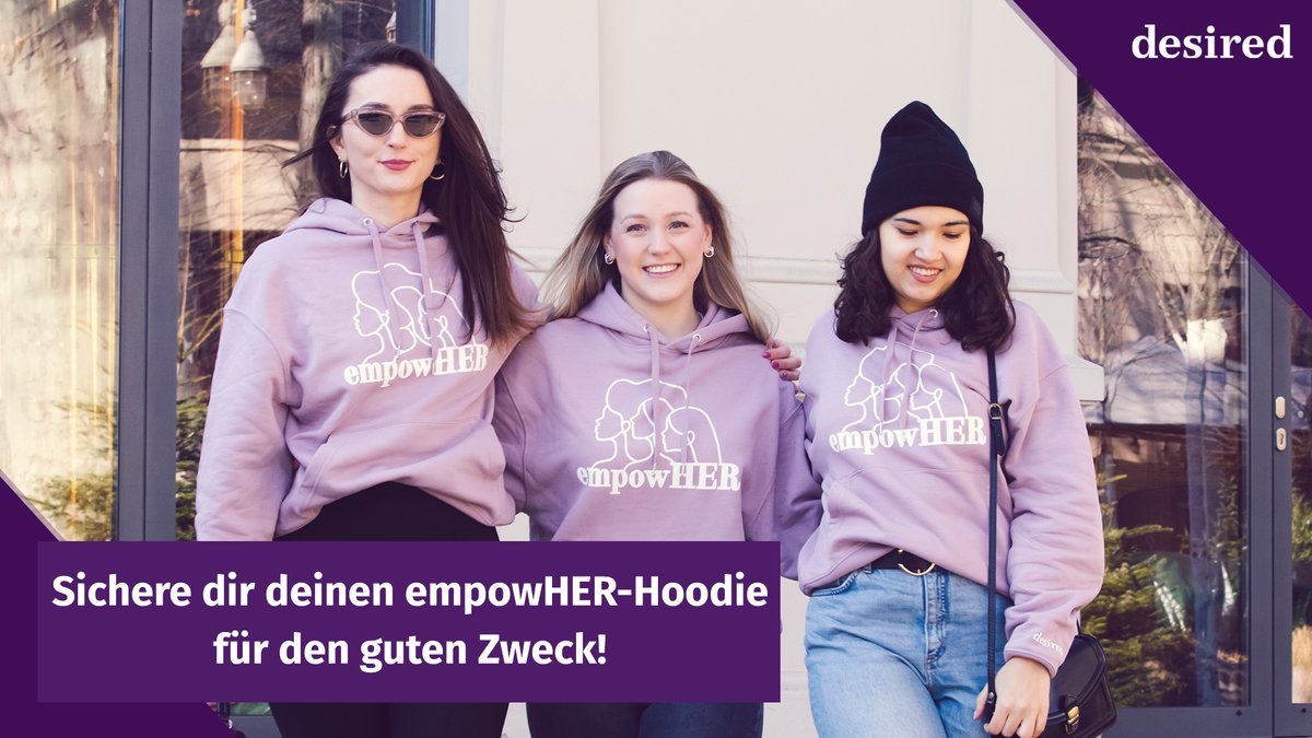 Sichere dir deinen empowHER-Hoodie für den guten Zweck! Sichere dir deinen empowHER-Hoodie für den guten Zweck!