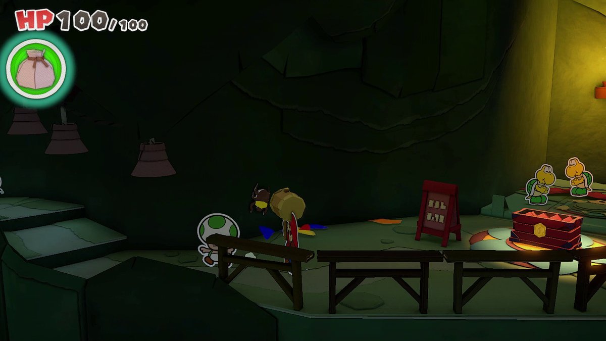 Paper Mario: The Origami King | Fundorte aller Toads - Level: Tempel des Erd-Pergamenton