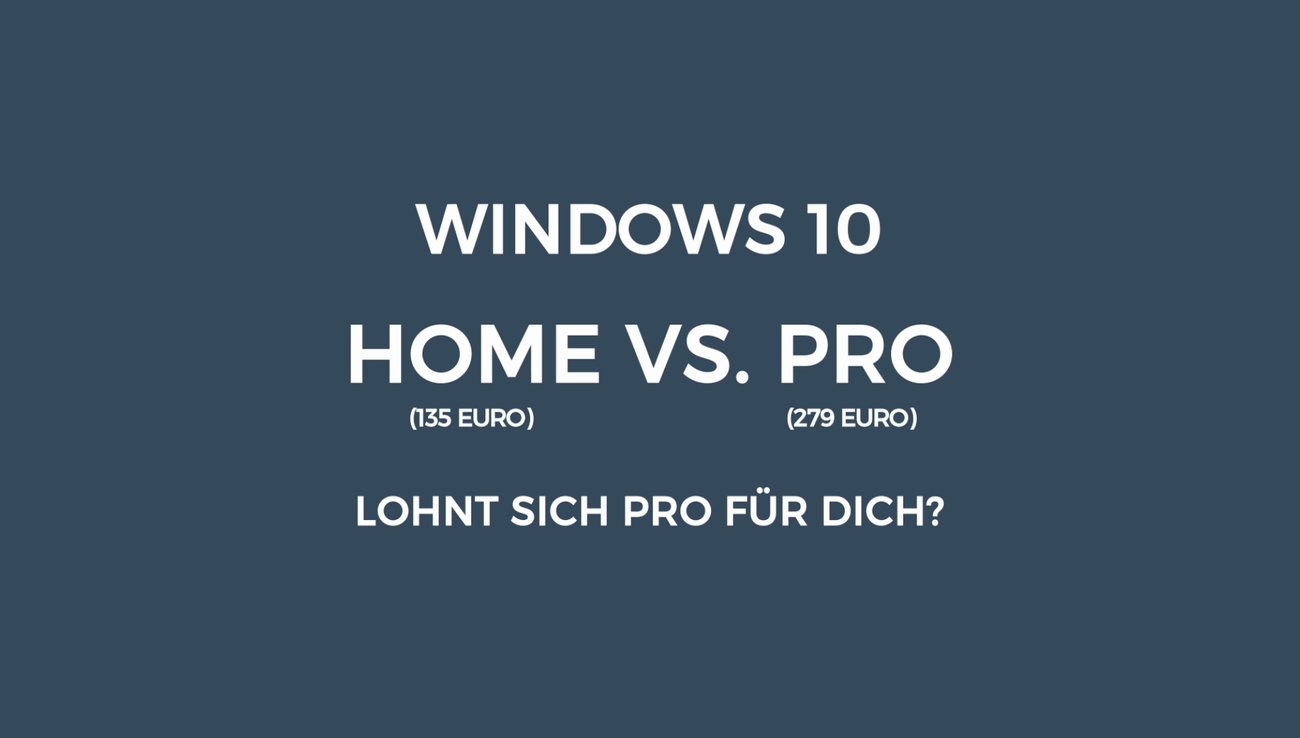 Windows 10: Home vs. Pro