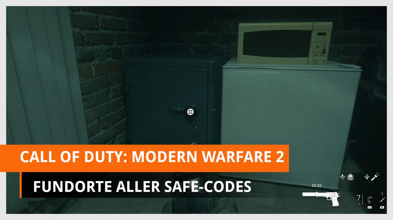 CoD Modern Warfare 2: Fundorte aller Safe-Codes - Gentleman-Dieb freischalten