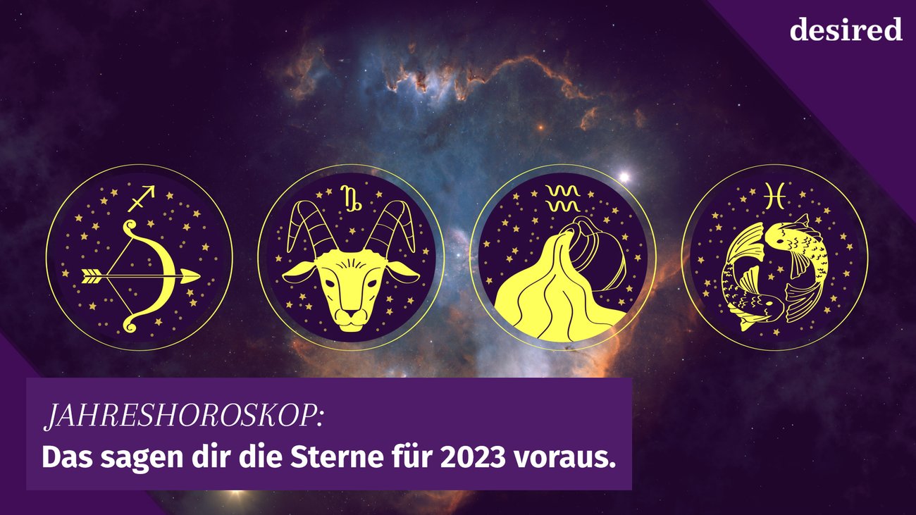 Jahreshoroskop 2023 für Schütze, Steinbock, Wassermann und Fische