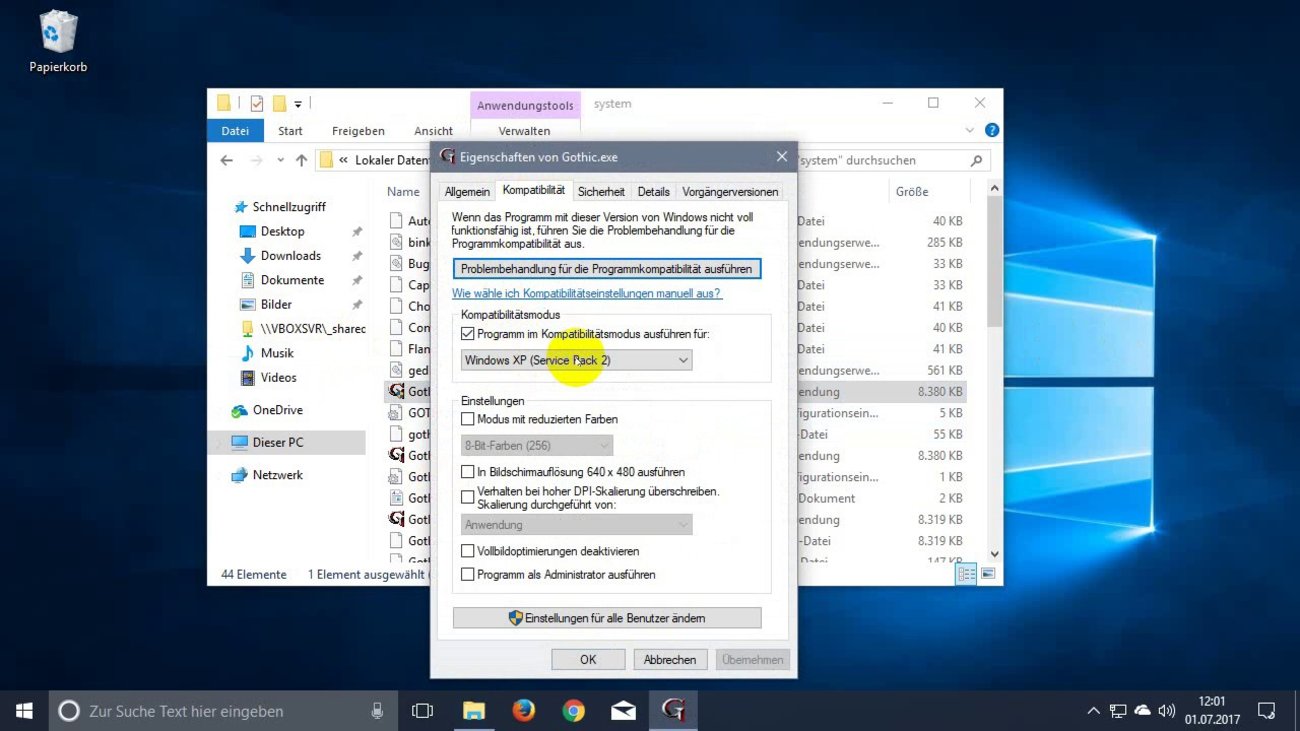 Windows 10: Ältere Programme im Kompatibilitätsmodus starten