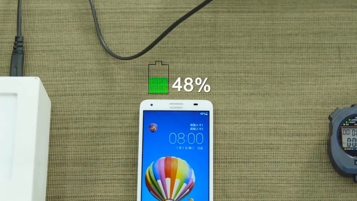Huawei lädt Smartphone-Akku blitzschnell auf