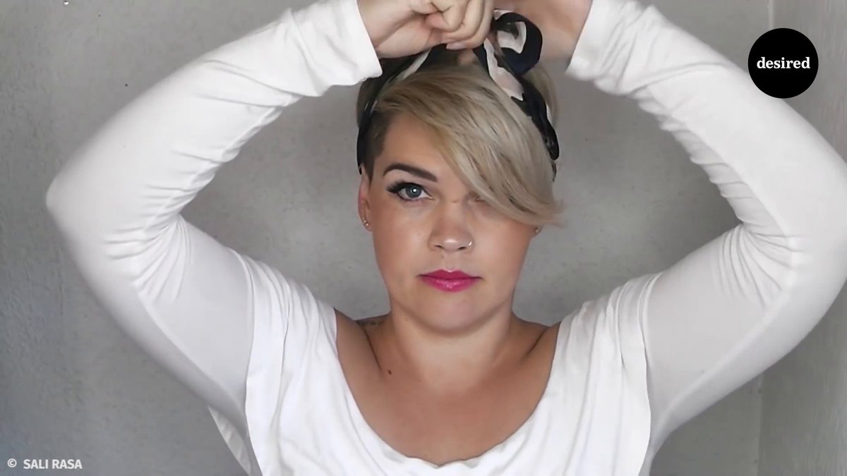 12 Bandana-Styles für kurze Haare
