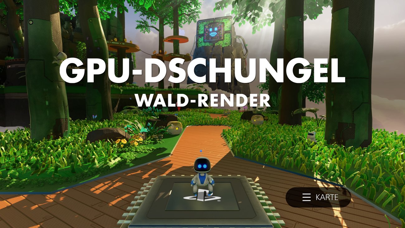 Astro's Playroom: Wald-Render (GPU-Dschungel) - alle Artefakte und Puzzleteile