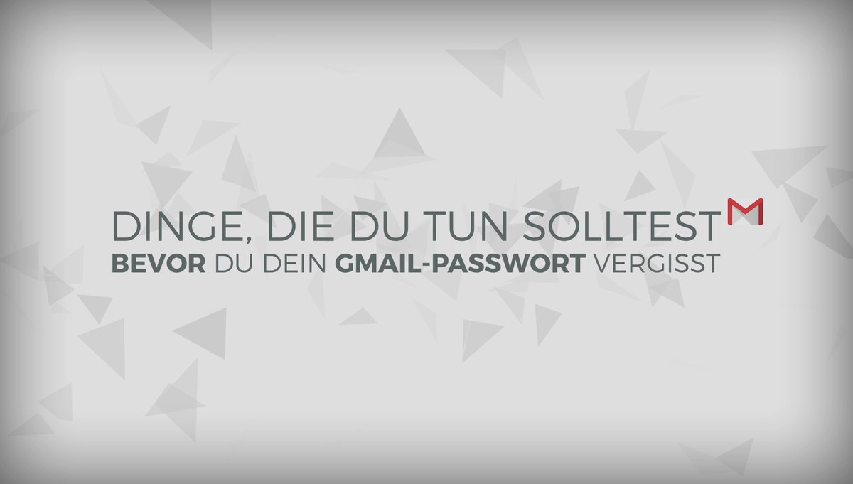 Gmail Passwort zurücksetzen