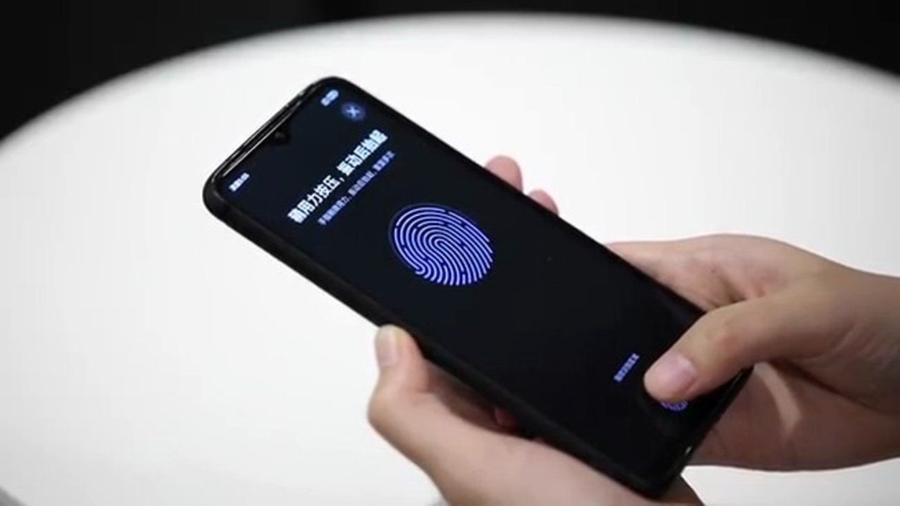 Xiaomi demonstriert Fingerabdrucksensor unter LC-Display