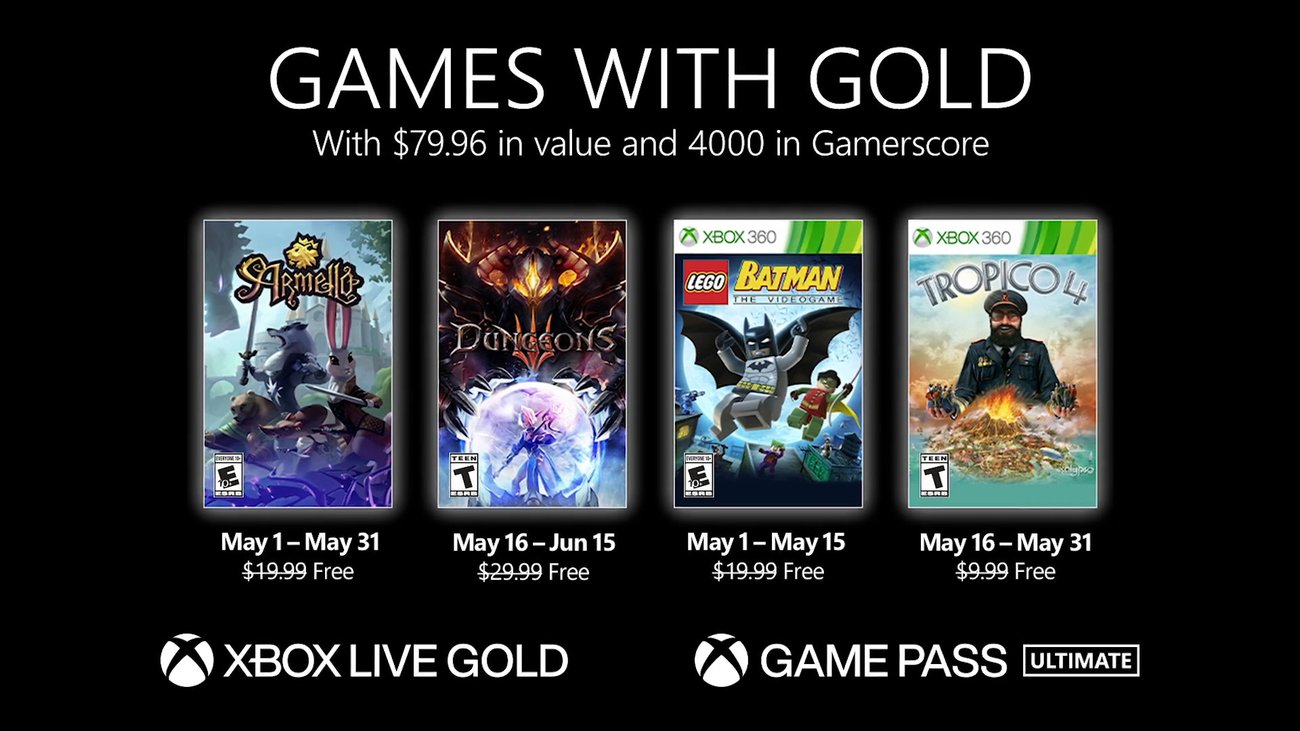 Xbox - Mai 2021 Games with Gold