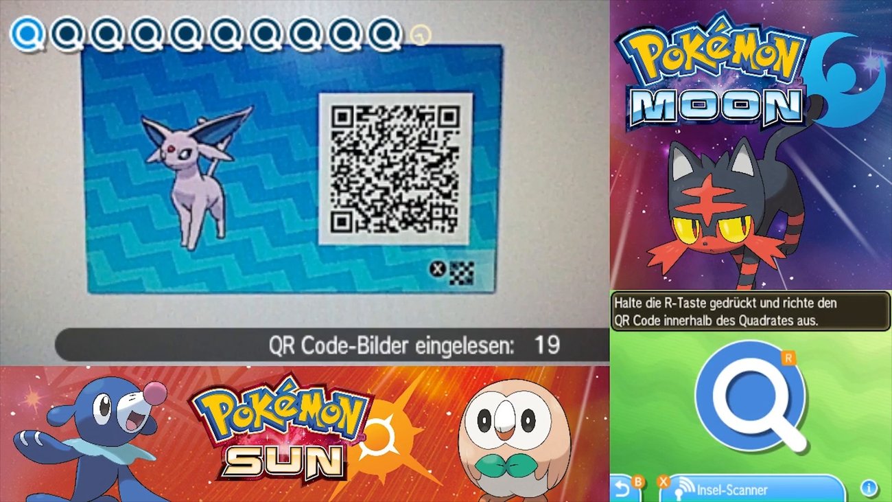 Pokémon Sonne und Mond - So benutzt ihr die QR-Codes	