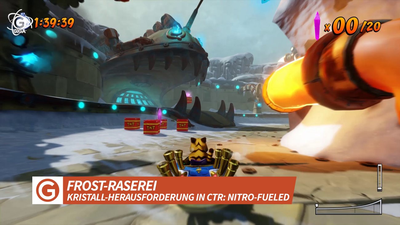 Crash Team Racing - Nitro-Fueled: Kristall-Herausforderung in Frost-Raserei