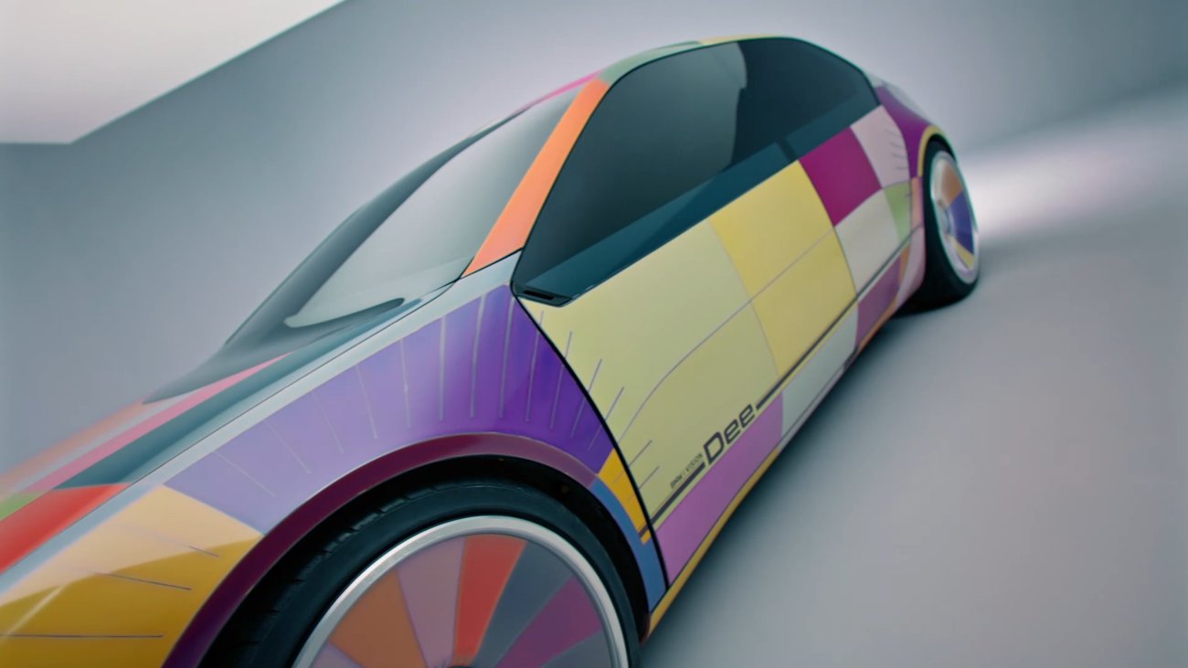 BMW präsentiert mit dem i Vision Dee ein knallbuntes E-Auto-Konzept