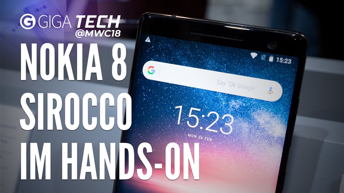 Nokia 8 Sirocco im Hands-On: Das schönste Android-Smartphone?