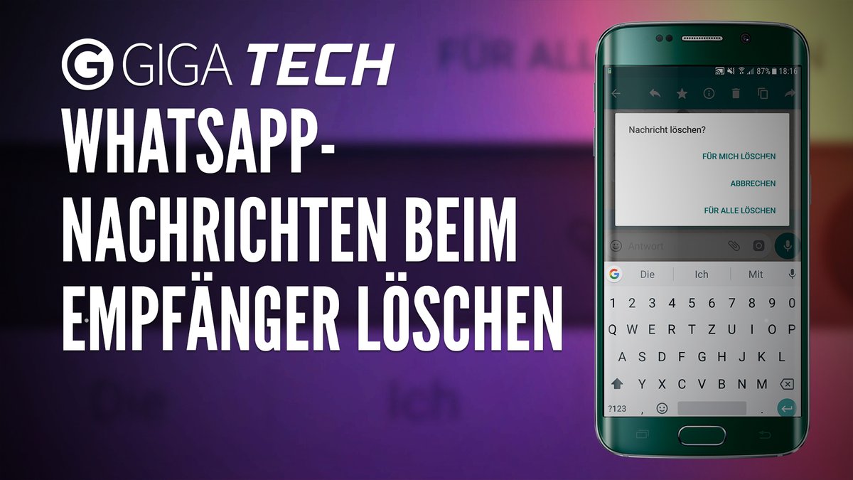 WhatsApp-Tipp: Nachrichten löschen, auch beim Empfänger – so geht's WhatsApp-Tipp: Nachrichten löschen, auch beim Empfänger – so geht's