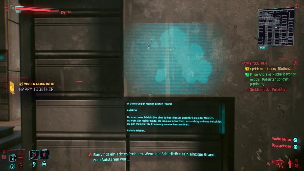 Cyberpunk 2077 | Fundort von Andrews Nische - Nebenmission "Happy Together" Cyberpunk 2077 | Fundort von Andrews Nische - Nebenmission "Happy Together"