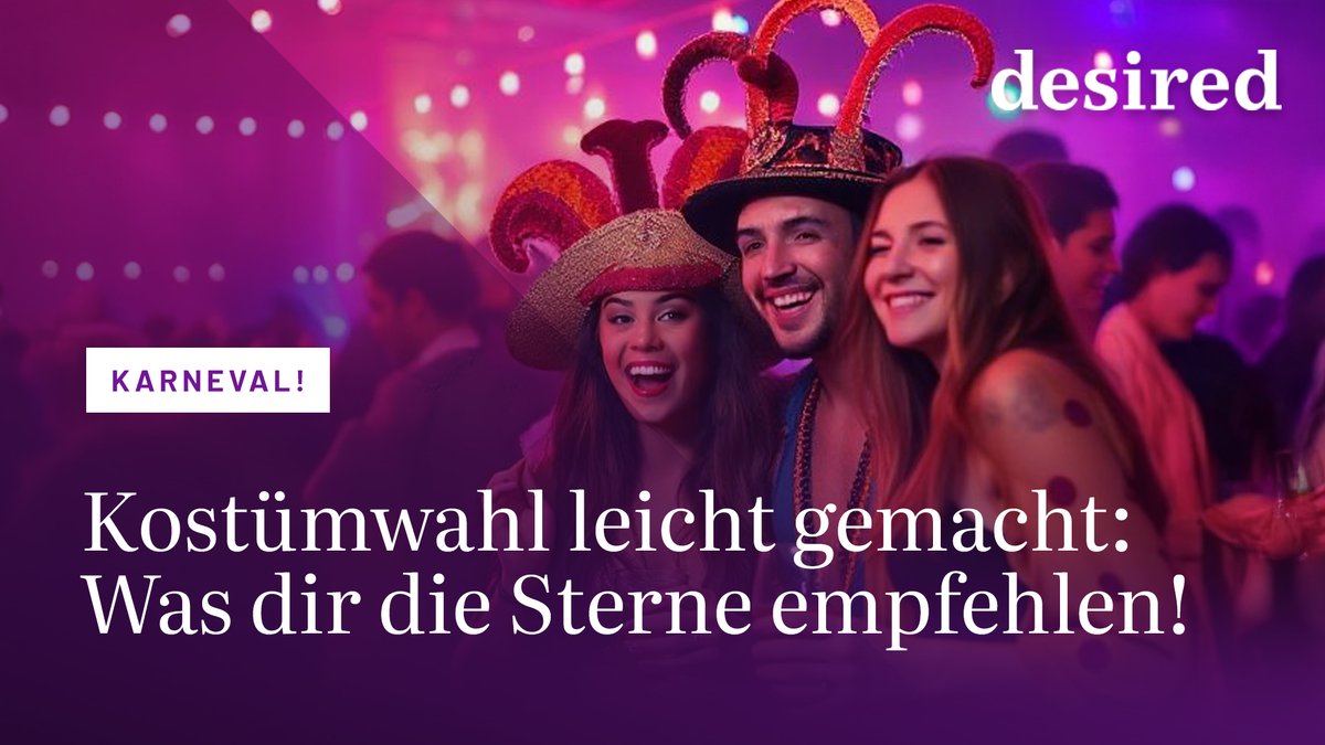 Kostümwahl leicht gemacht: Was dir die Sterne empfehlen! Kostümwahl leicht gemacht: Was dir die Sterne empfehlen!