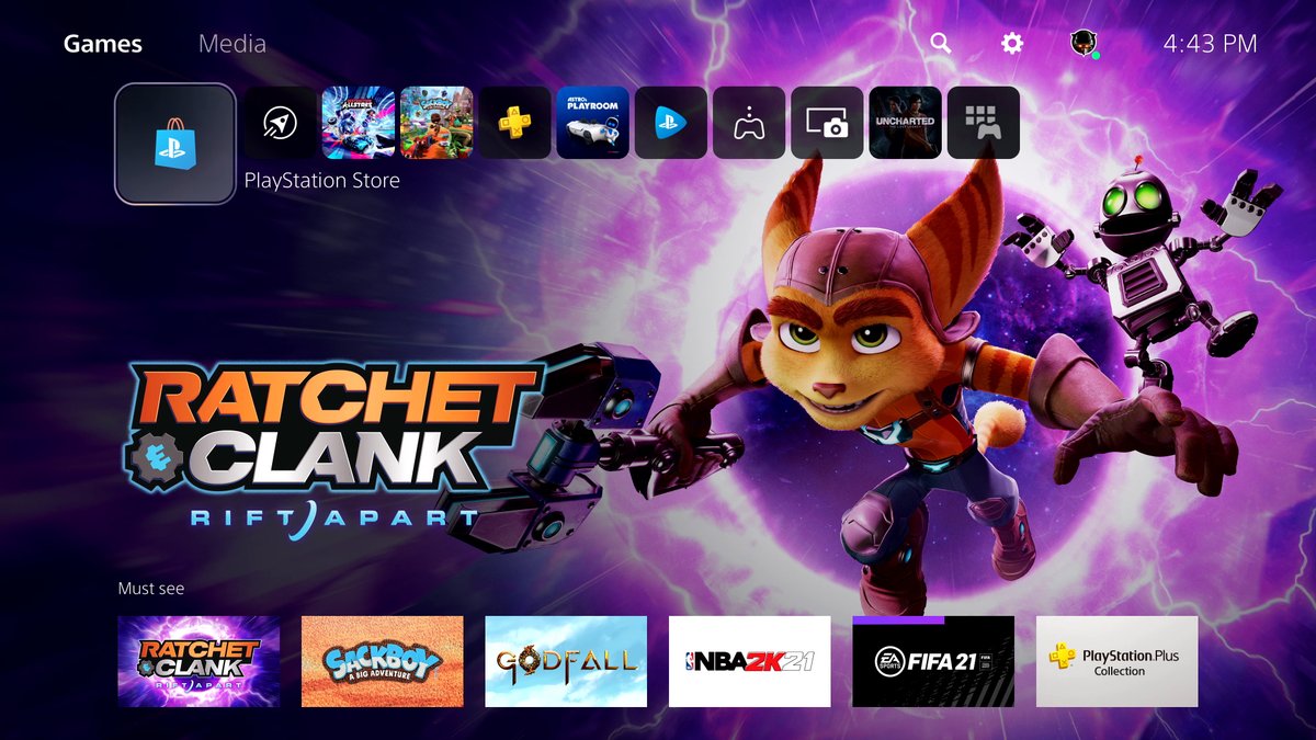 PlayStation 5: Benutzeroberfläche mit neuen Funktionen