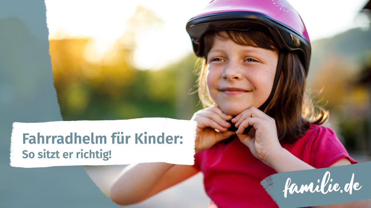 Fahrradhelm für Kinder: So sitzt er richtig! Fahrradhelm für Kinder: So sitzt er richtig!