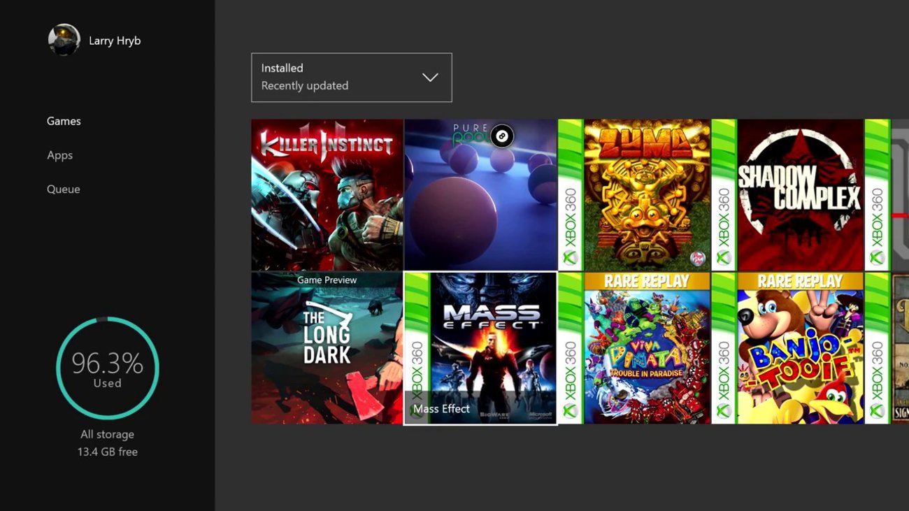 Die Abwärtskompatibilität mit der neuen Xbox Experience