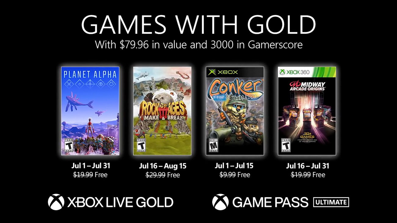 Xbox - Juli 2021 Games with Gold