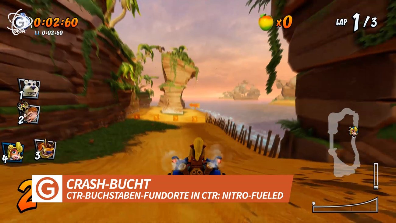 Crash Team Racing - Nitro-Fueled: Alle CTR-Buchstaben in der Crash-Bucht