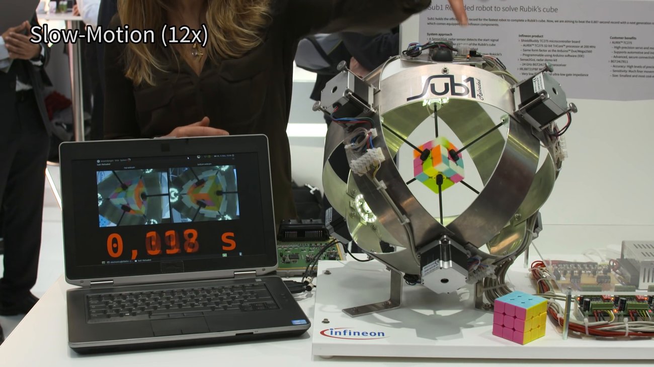 Roboter löst Zauberwürfel in 0,637 Sekunden