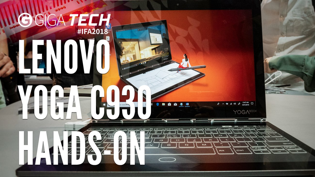 Lenovo Yoga C930 im Hands-On-Video: Die Notebook-Zukunft mit E-Ink-Display