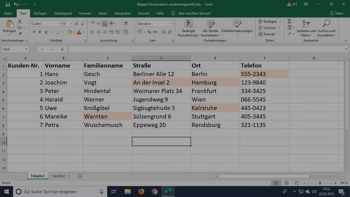 Excel: Tabellen vergleichen (Tutorial) Excel: Tabellen vergleichen (Tutorial)