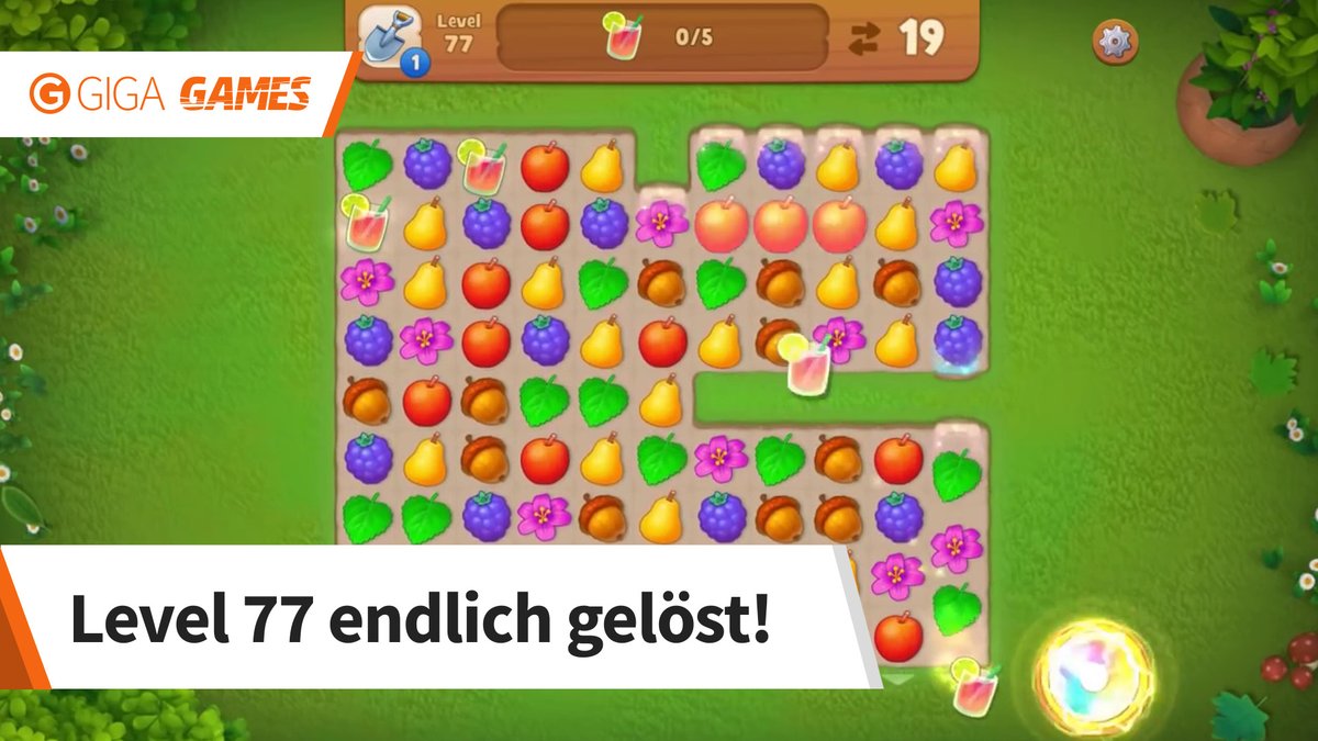 Gardenscapes: Level 77 im Walkthrough