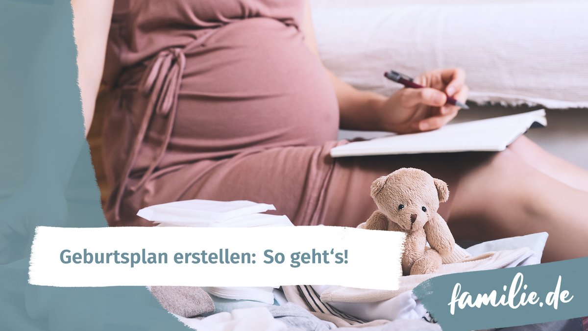 Geburtsplan erstellen: So geht's!