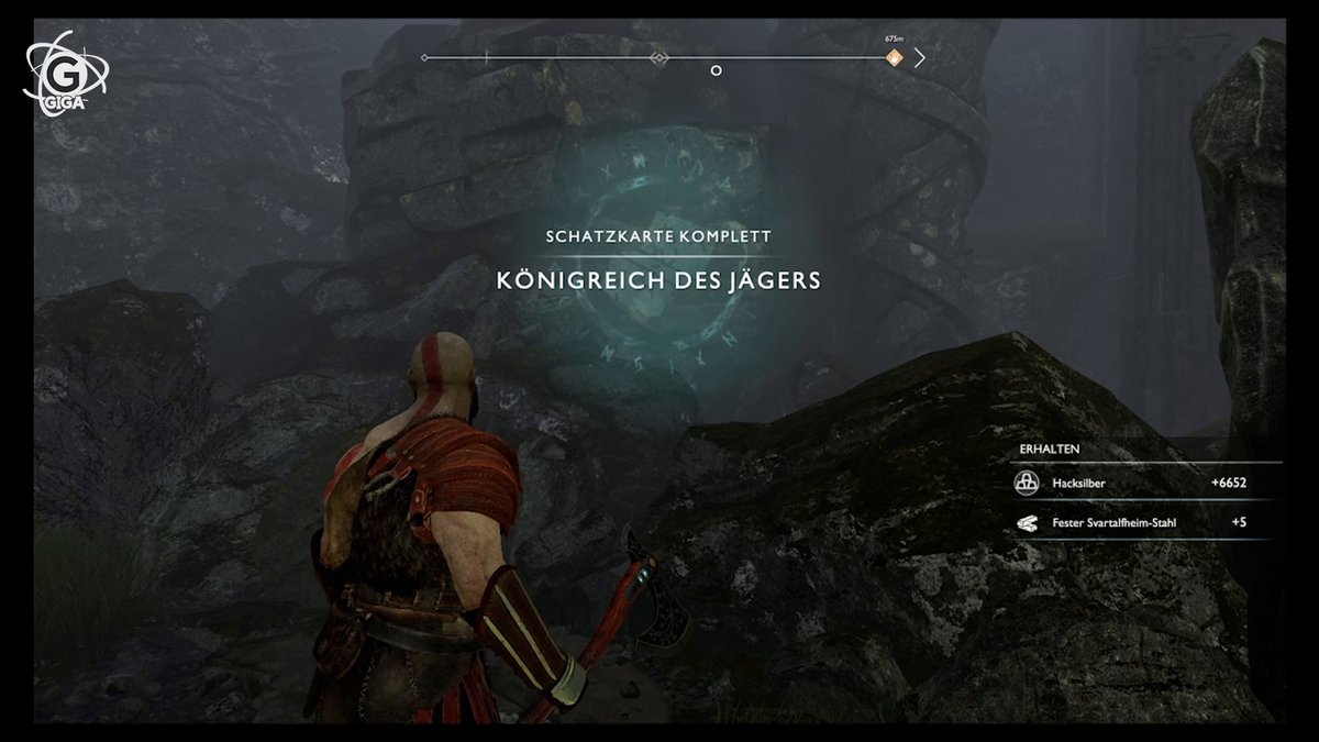 God of War: Schatzkarte - Königreich des Jägers - Fundort des Schatzes