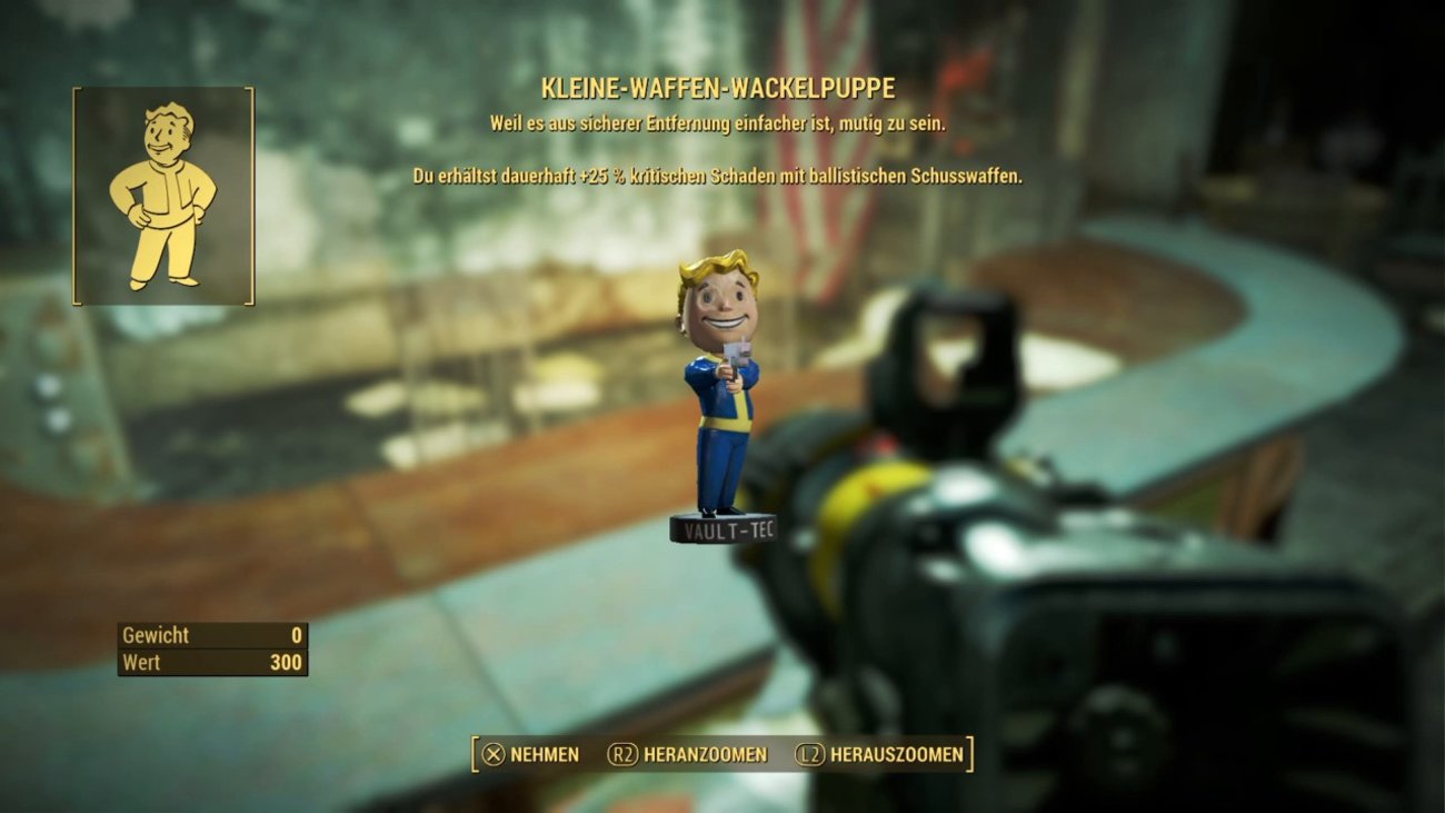 Fallout 4: Kleine-Waffen-Wackelpuppe - Fundort