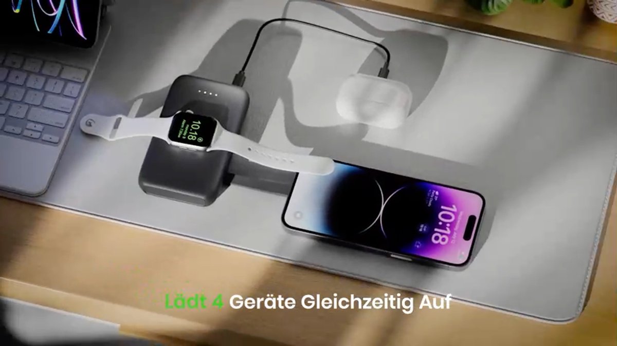 Conxwan Powerbank für iPhone und Apple Watch