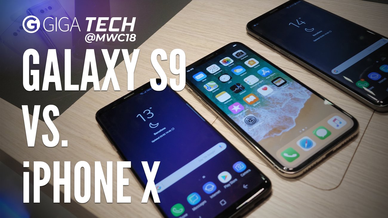 Samsung Galaxy S9 (Plus) vs. iPhone X: Vergleich der Smartphone-Giganten