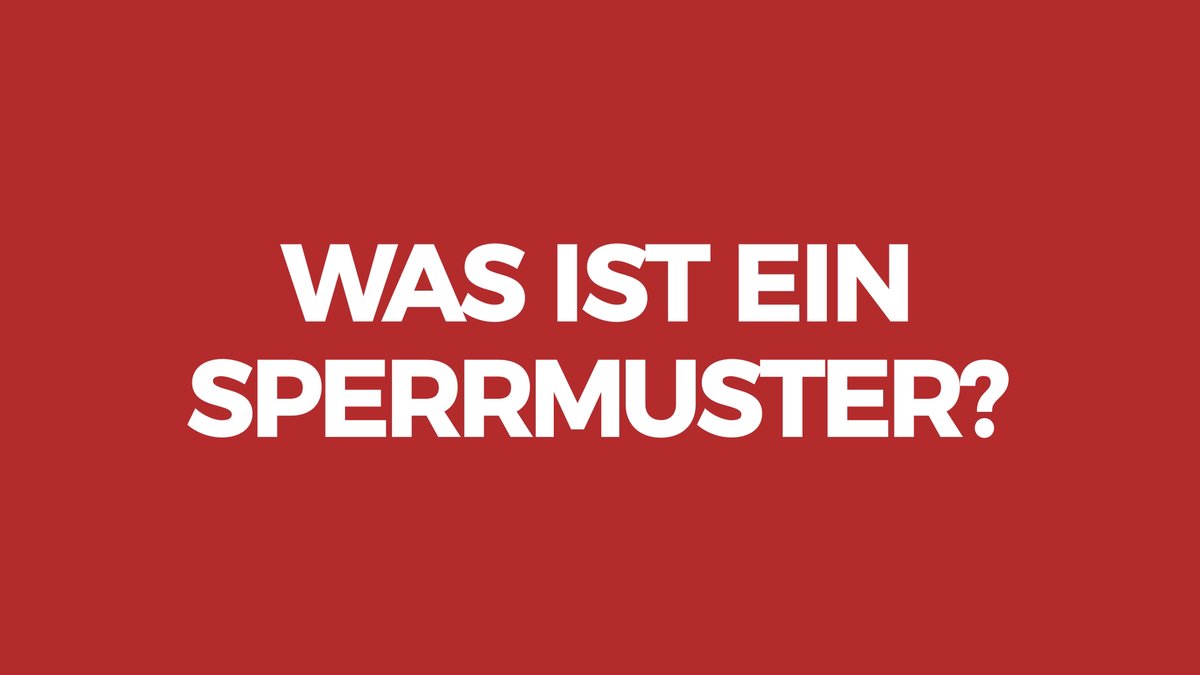 Sperrmuster Sperrmuster