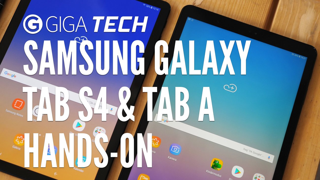 Samsung Galaxy Tab S4 und Tab A im Hands-On