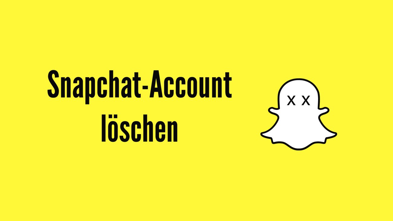 Snapchat-Account löschen